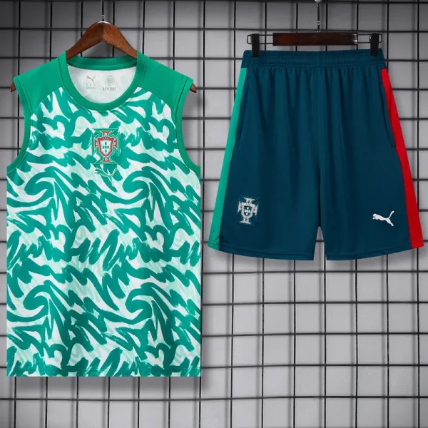26-27 Portugal Green Tank top and shorts suit