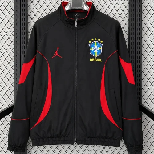 26-27 Brazil Jordan Black Windbreaker