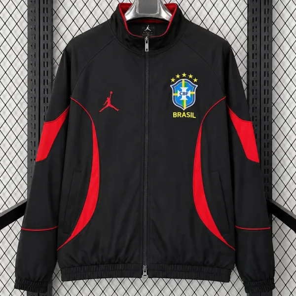 26-27 Brazil Jordan Black Windbreaker