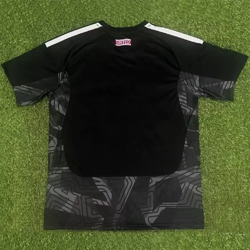 26-27 Man Utd Black Goalkeeper Fans Soccer Jersey