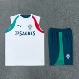 26-27 Portugal White Tank top and shorts suit