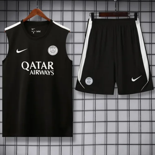 26-27 PSG Black Tank top and shorts suit