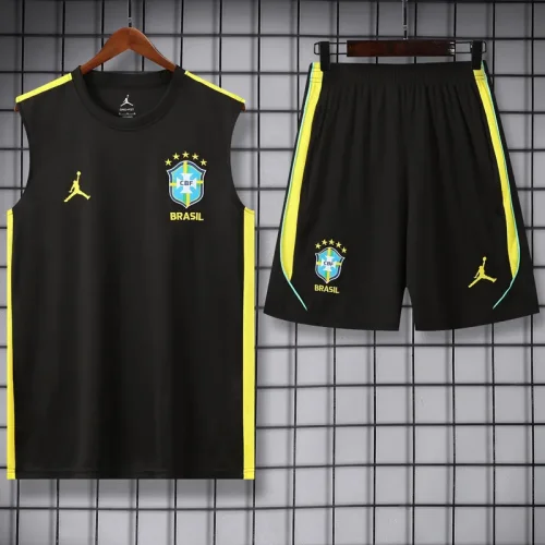 26-27 Brazil Jordan Black Tank top and shorts suit