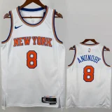 22-23 Knicks ANUNOBY #8 White Top Quality Hot Pressing NBA Jersey