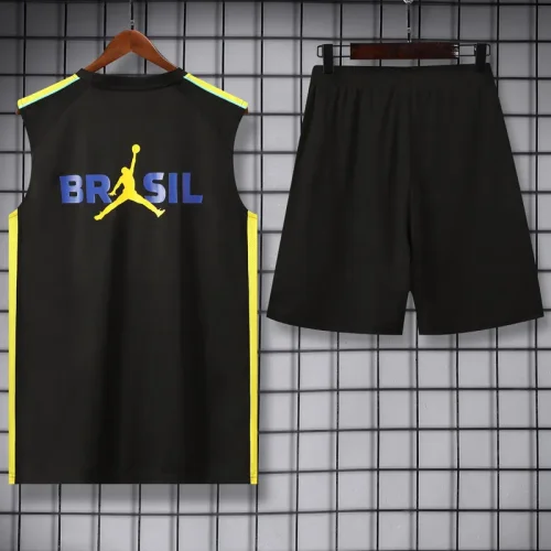 26-27 Brazil Jordan Black Tank top and shorts suit