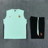 26-27 France Light green Tank top and shorts suit