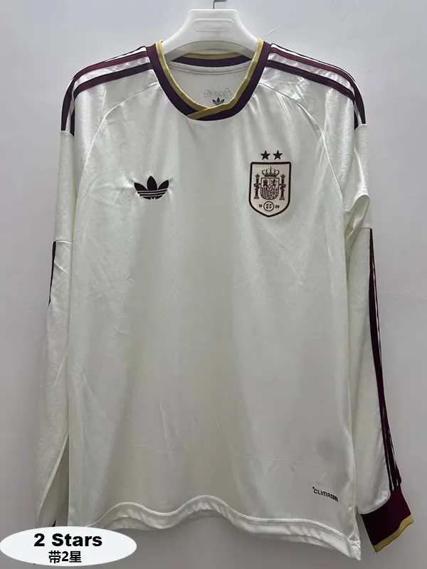 26-27 Spain Away Long Sleeve Soccer Jersey (长袖)(带2星)