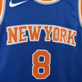22-23 Knicks ANUNOBY #8 Blue Top Quality Hot Pressing NBA Jersey