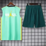 26-27 Brazil Jordan Light green Tank top and shorts suit