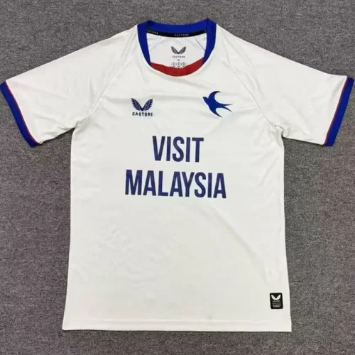 26-27 Cardiff City Away Fans Soccer Jersey