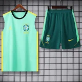 26-27 Brazil Jordan Light green Tank top and shorts suit