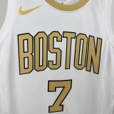 25-26 Celtics BROWN #7 White City Edition Top Quality Hot Pressing NBA Jersey