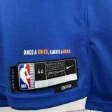 22-23 Knicks ANUNOBY #8 Blue Top Quality Hot Pressing NBA Jersey