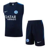 26-27 INT Royal blue Tank top and shorts suit #D26071