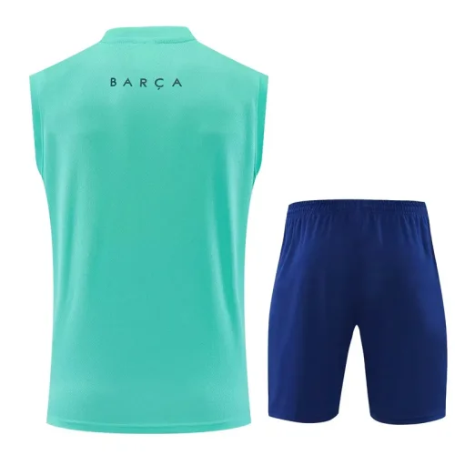 26-27 BAR Lake blue Tank top and shorts suit