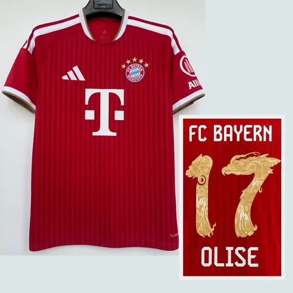 26-27 Bayern Home OLISE #17 Fans Soccer Jersey (HK Special Edition)