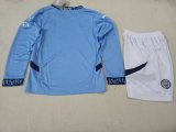 24-25 Man City Home Kids Soccer Long-sleeved Jersey