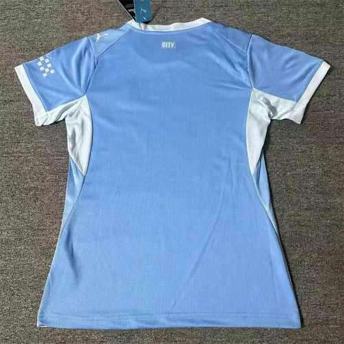 26-27 Man City Home Women Soccer Jersey (女)