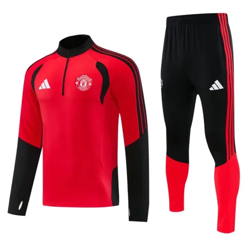 26-27 Man Utd Red Half Pull Tracksuit (半拉链)