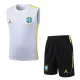 26-27 Brazil Jordan White Tank top and shorts suit #D26064