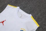 26-27 Brazil Jordan White Tank top and shorts suit #D26064