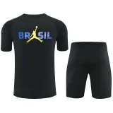 26-27 Brazil Jordan Black Training Short Suit