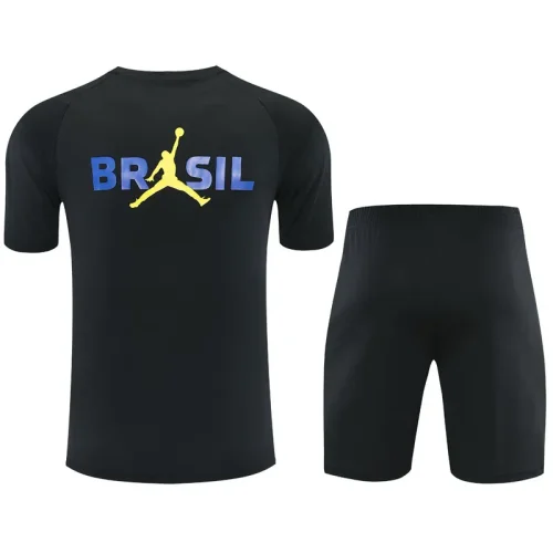 26-27 Brazil Jordan Black Training Short Suit