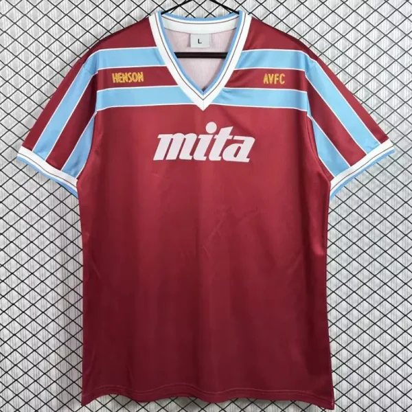 1985-1987 Aston Villa Home Retro Soccer Jersey