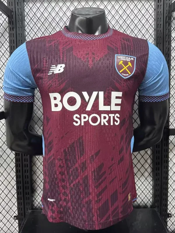 26-27 West Ham Home Player Version Soccer Jersey