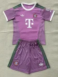 26-27 Bayern Purple Goalkeeper Kids Soccer Jersey