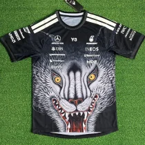 2026 Mercedes Black T-Shirts Racing Suit (Football Jersey Size)大狼头(圆领) 2026 Mercedes Black T-Shirts Racing Suit (Football Jersey Size)大狼头(圆领)
