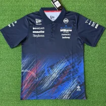 2026 Williams Black Red Polo Racing Suit (Football Jersey Size)(有领) 2026 Williams Black Red Polo Racing Suit (Football Jersey Size)(有领)