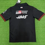 2026 F1 Haas Black Polo Racing Suit (Football Jersey Size)(有领)