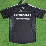 2026 Mercedes Black T-Shirts Racing Suit (Football Jersey Size)大狼头(圆领)