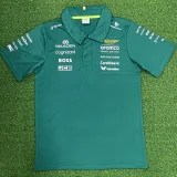 2026 Aston Martin Green Polo Racing Suit (Football Jersey Size)(有领)