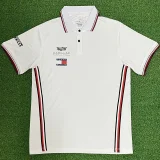 2026 Cadillac White Polo Racing Suit (Football Jersey Size)(有领)