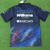 2026 Williams Black Red Polo Racing Suit (Football Jersey Size)(有领)