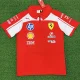 2026 F1 Ferrari Red white Polo Racing Suit (Football Jersey Size)(有领)