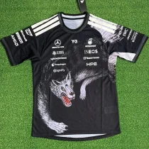2026 Mercedes Black T-Shirts Racing Suit (Football Jersey Size)小狼头(圆领) 2026 Mercedes Black T-Shirts Racing Suit (Football Jersey Size)小狼头(圆领)