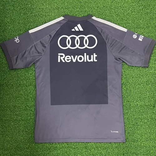 2026 Audi Gray T-Shirts Racing Suit (Football Jersey Size)(圆领)