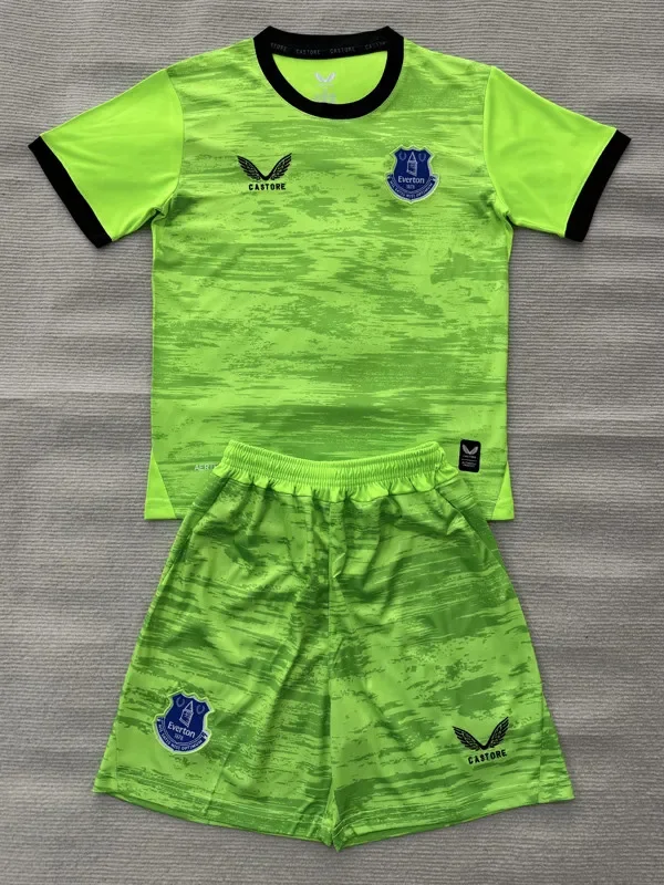 26-27 EVE Green Goalkeeper Kids Soccer Jersey
