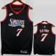 25-26 76ERS BROWN #7 Black Top Quality Hot Pressing NBA Jersey (V领)