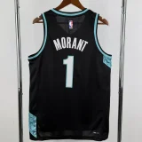 25-26 Trail Blazers MORANT #1 Black City Edition Top Quality Hot Pressing NBA Jersey (V领)