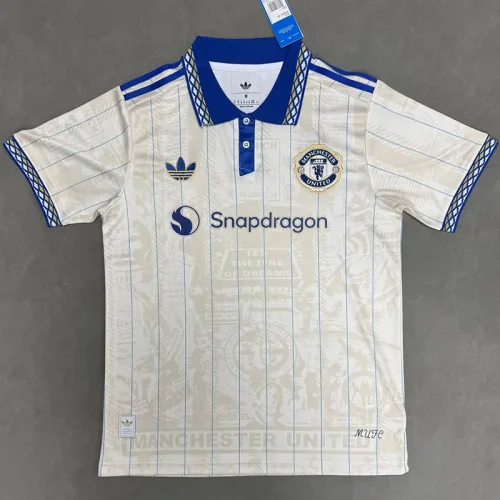 26-27 Man Utd Beige Polo Short Sleeve