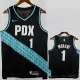 25-26 Trail Blazers MORANT #1 Black City Edition Top Quality Hot Pressing NBA Jersey (V领)
