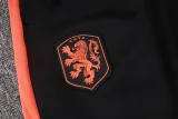 26-27 Netherlands Black Jacket Tracksuit # A26083