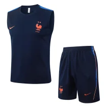 26-27 France Royal blue Tank top and shorts suit #D26072 26-27 France Royal blue Tank top and shorts suit #D26072
