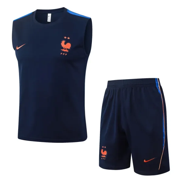 26-27 France Royal blue Tank top and shorts suit #D26072