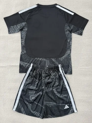26-27 Ajax Black Goalkeeper Kids Soccer Jersey