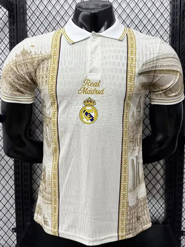 26-27 RMA White Casual Edition Player Version Training shirts